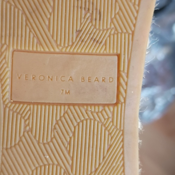 Veronica Beard Tan Braided Leather Espadrille Wedge Sandals - Picture 8 of 8